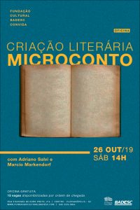 Convite Oficina de Criação Literária, microconto
