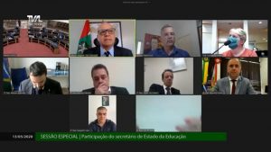 Webconferência Alesc 2 (Foto Reprodução - SED)